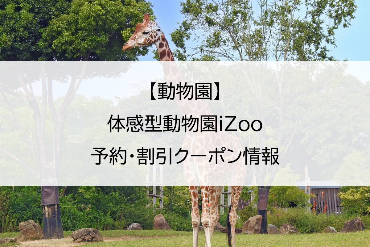 【動物園】体感型動物園iZoo｜予約・割引クーポン情報
