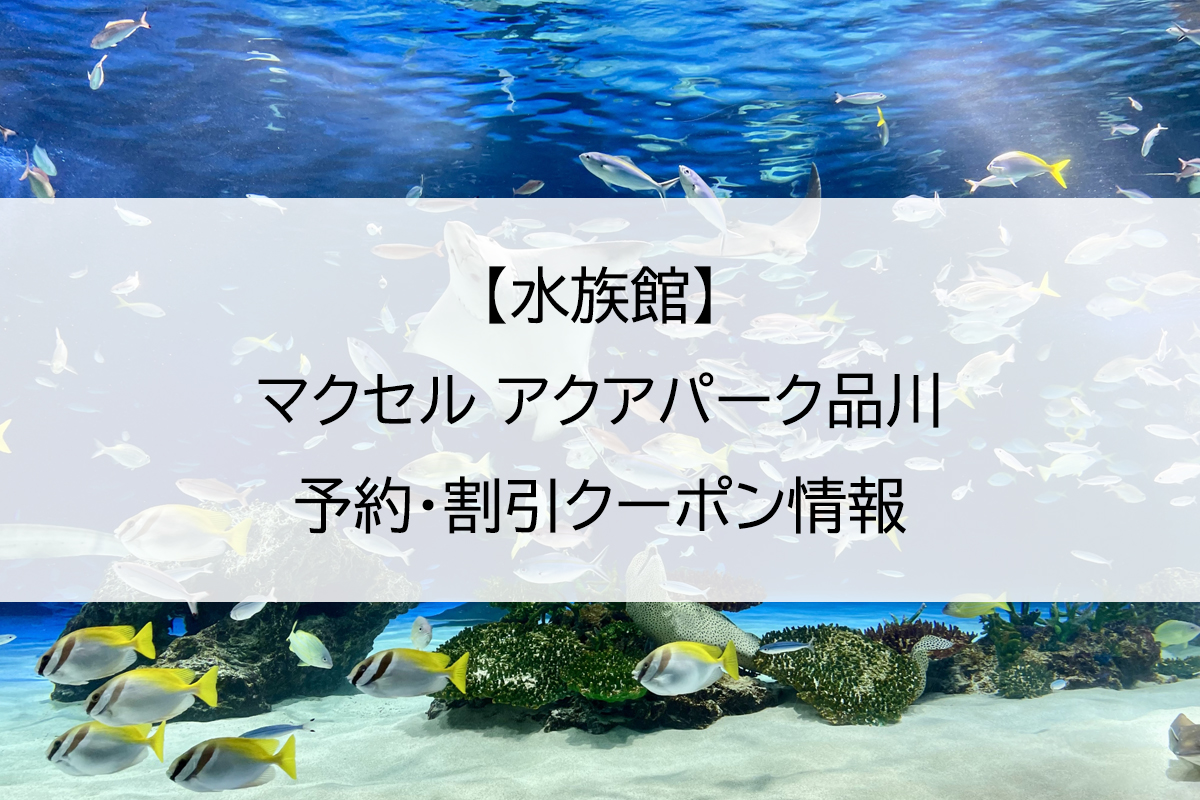 【水族館】マクセル アクアパーク品川｜予約・割引クーポン情報